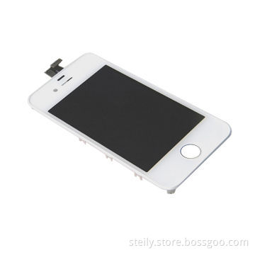 High-quality Black and White Mobile Phone Spare Parts LCD Display for iPhone 4/4S